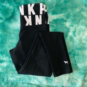 VS PINK leggings with mesh design size XS